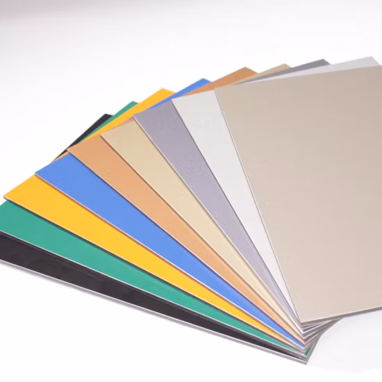 Composto de alumínio da espessura 4mm do revestimento da parede de PVDF