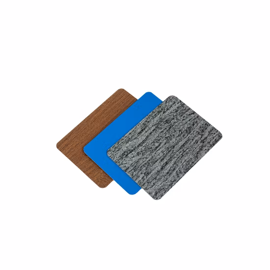 Painel composto de madeira e mármore Composto de alumínio